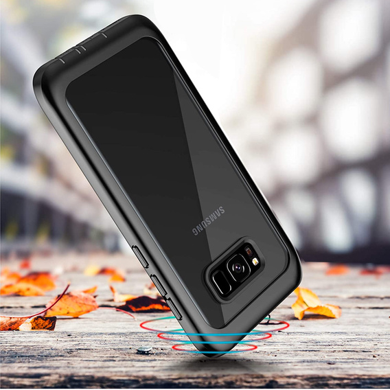 Tok Samsung Galaxy S8+ Plus készülékhez, Shockproof, fóliával, kék