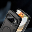 Páncélozott tok a Google Pixel 10 Pro-hoz, MagSafe, matt, fekete