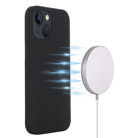 Telefontok a iPhone 14, Silicone MagSafe, fekete