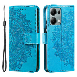 Pattintható tok a Xiaomi Redmi Note 13 Pro 4G / Xiaomi Redmi Note 14S / Xiaomi Poco M6 Pro 4G, Mandala, kék