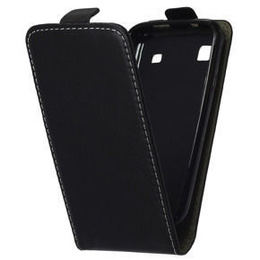 Pattintható tok a Samsung Galaxy S i9000 /Plus i9001, Flip, fekete