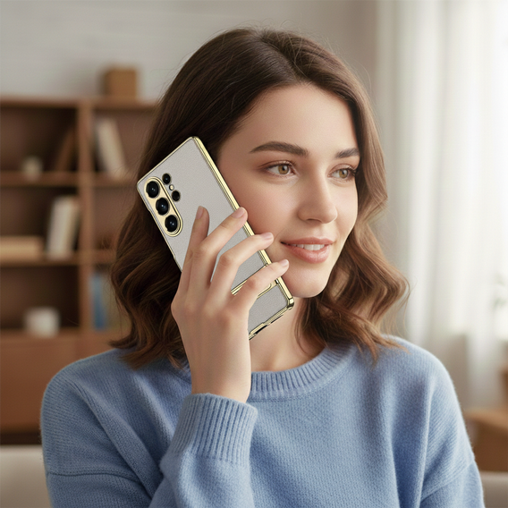 Electro Frame bőr tok állvánnyal Samsung Galaxy S26 Ultra készülékhez