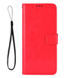 Pattintható tok a Motorola Moto G13 / G23 4G, Crazy Horse Wallet, piros