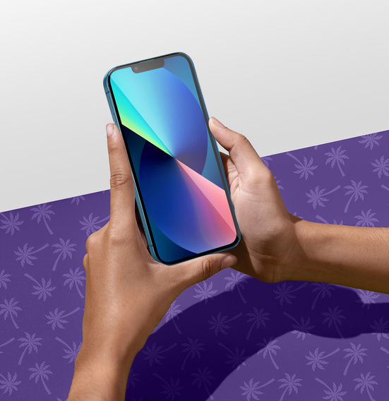 Shy Palm Privacy edzett üveg iPhone 13 Mini-hez