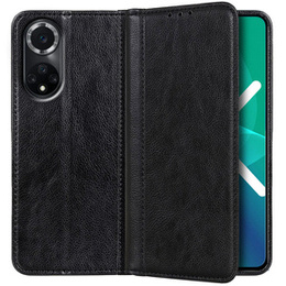 Telefontok a Huawei Nova 9, Wallet Litchi Leather, fekete