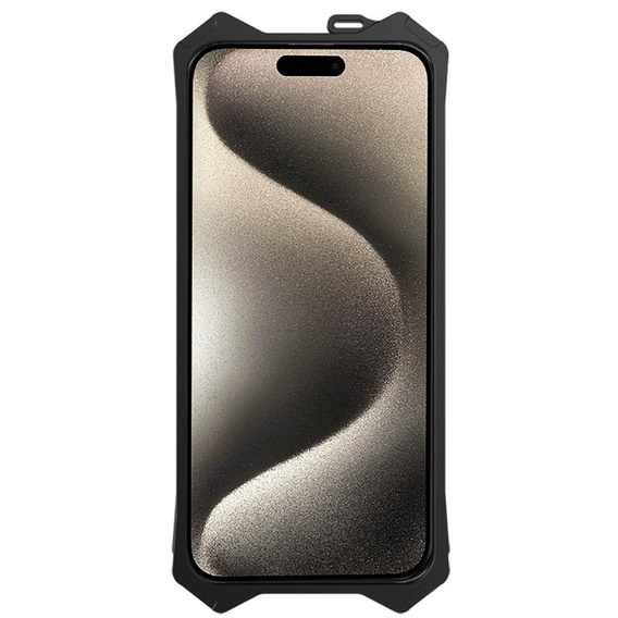 Páncélozott tok iPhone 15 Pro Max, Aluminum Alloy, fekete