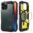 Spigen tok iPhone 16 Pro készülékhez, Tough Armor Mag Mag MagSafe, zöld + 9H edzett üveg