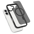 Matt tok iPhone 17 készülékhez, MagSafe-hoz, áttetsző fekete