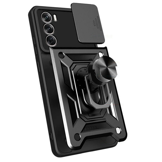 Telefontok a Oppo Reno 12, CamShield Slide, fekete