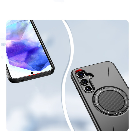 MagSafe tok állvánnyal Samsung Galaxy A57 5G készülékhez, fekete