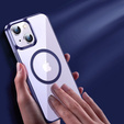 Telefontok a iPhone 14, ERBORD Hybrid MagSafe Case, kék
