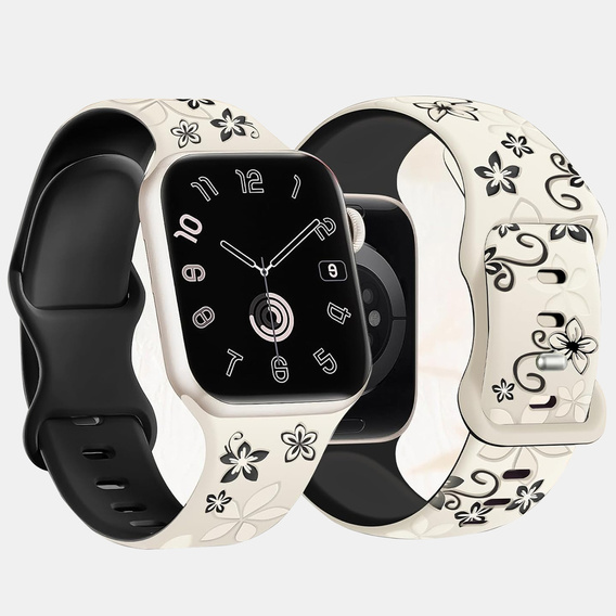 Szilikon szíj Apple Watch 1/2/3/4/4/5/6/7/8/9/SE 38/40/41/mm-es órához