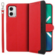 Pattintható tok a Motorola Moto G73 5G, KHAZNEH RFID, piros / fekete