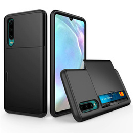 Telefontok a Huawei P30, Sliding Card Holder, fekete