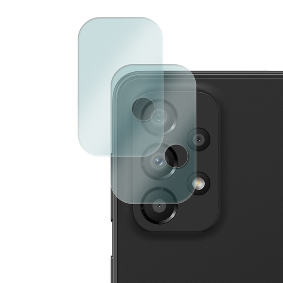 2x ERBORD edzett üveg a kamera számára, hogy Samsung Galaxy A33 5G, átlátszó