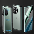 Tok OnePlus 12 5G, Magnetic Dual Glass, zöld
