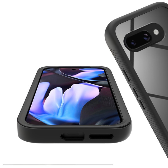 Tok Google Pixel 9a készülékhez, Shockproof, fóliával, MagSafe-hoz, fekete
