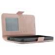 Pattintható tok a Oppo A38 4G / Oppo A18 4G, Card Slot, rózsaszín