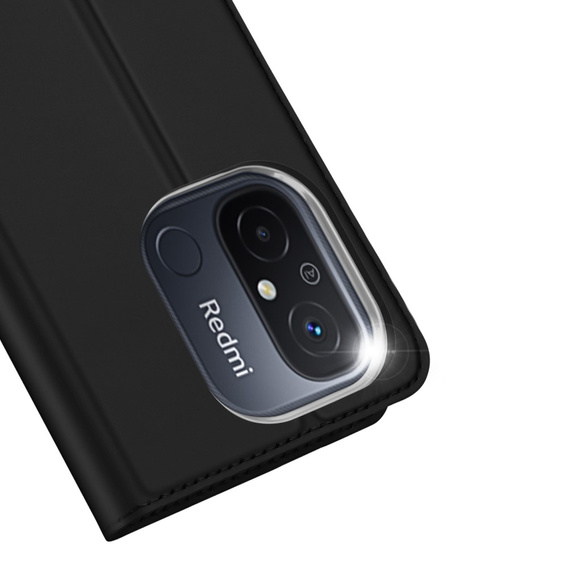 Dux Ducis Telefontok a Xiaomi Redmi 12C, Skinpro, fekete