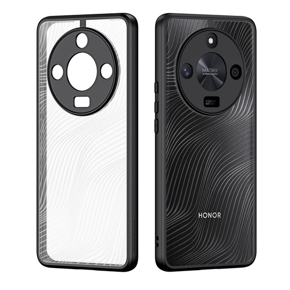 DuxDucis tok Honor Magic 6 Lite 5G, Aimo case, átlátszó / fekete