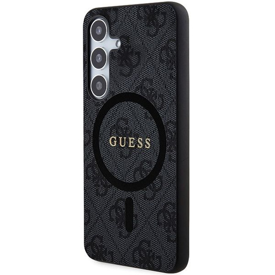 Guess 4G Ring Classic Logo tok Samsung Galaxy S24-hez, fekete
