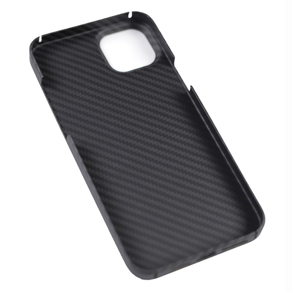 Tok iPhone 13, Aramid Fiber Cover, fekete