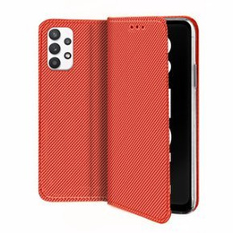 Pattintható tok a Samsung Galaxy A32 5G, Wallet Smart Magnet, piros