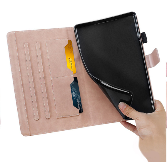 Tok iPad 10.2" 2021/2020/2019 (9/8/7 gen.), pánttal, animal, rózsaszín