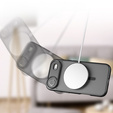 Matte tok iPhone Air készülékhez, MagSafe-hoz, kameravédelemmel, fekete
