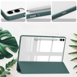 Tok Samsung Galaxy Tab S9 FE+ Plus, Smartcase Hybrid, tolltartó résszel, zöld