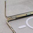 Magnetic Dual Glass MagSafe tok Samsung Galaxy S23, arany