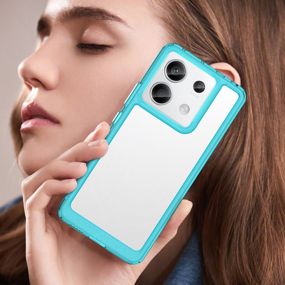 Telefontok a Xiaomi Redmi Note 13 Pro 5G, Fusion Hybrid, átlátszó / kék