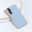 Telefontok a Samsung Galaxy S23 FE, Cowhide Leather, kék