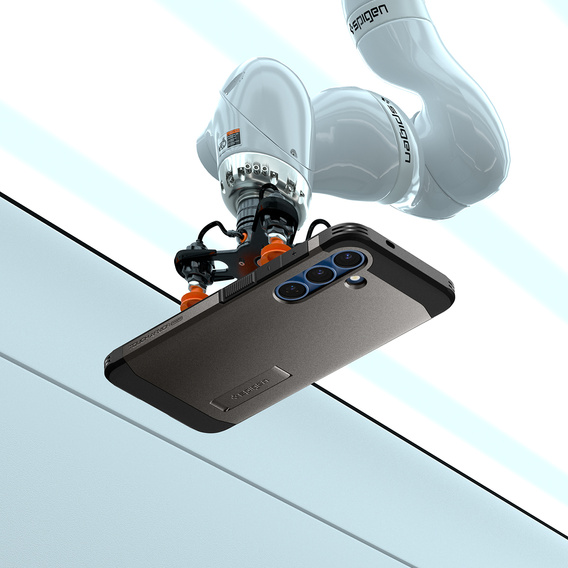 Spigen Tough Armor Mag Gunmetal tok Samsung Galaxy S25-hez
