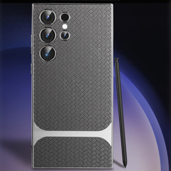 Telefontok a Samsung Galaxy S23 Ultra, GKK Woven Leather, szürke