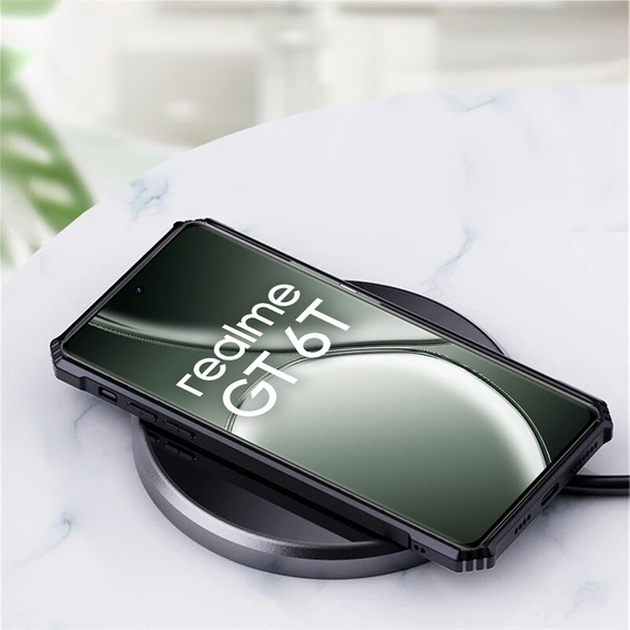 Telefontok a Realme GT 6 / 6T, AntiDrop Hybrid, fekete