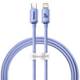 Baseus Crystal Shine USB-C – Lightning kábel, 1,2 m, 20 W, Apple eszközökhöz (Lightning)