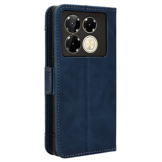 Pattintható tok a Infinix Note 40 Pro Plus, Card Slot, sötétkék