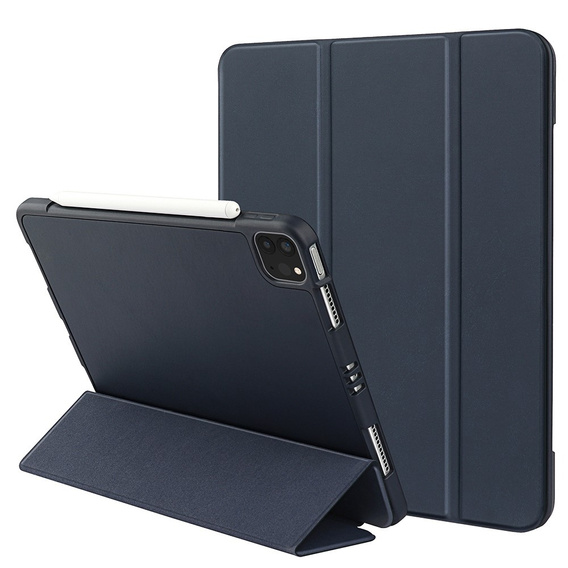 Tok iPad Pro 11 2021/2022, Smartcase tolltartóval, sötétkék