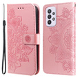 Pattintható tok a Samsung Galaxy A33 5G, Mandala Flower, rózsaszín rose gold