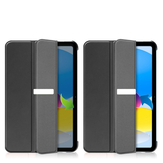 Tok iPad 10.9 2022 10 Gen, Smartcase tolltartóval, fekete