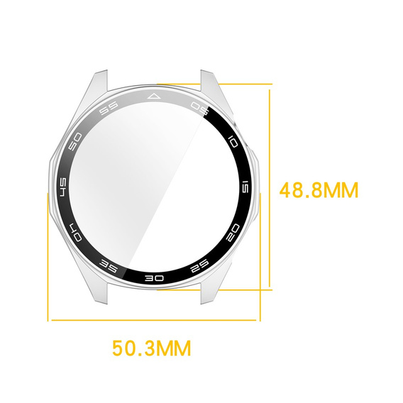 Védőtok edzett üveggel a Huawei Watch GT 6 46 mm-es modellhez