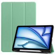 Tok iPad Air 13" 2025/2024 (7/6 gen.), Smartcase tolltartóval, zöld