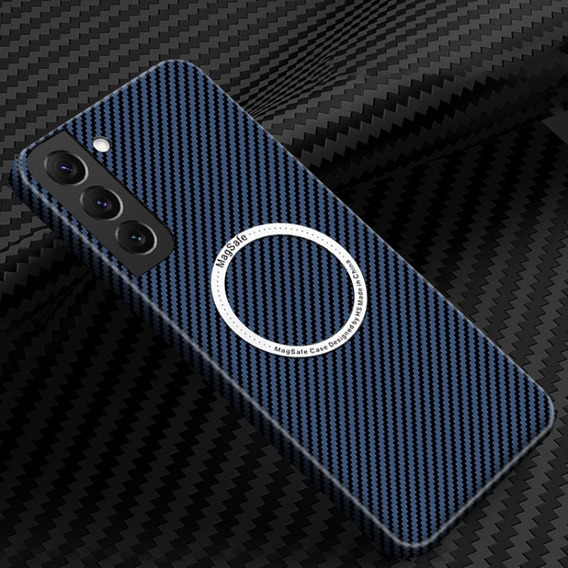 Telefontok a Samsung Galaxy S22, Magsafe Slim Carbon, kék