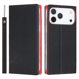 Litchi Skin Grain flip tok iPhone 17 Pro-hoz