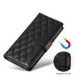 Tok patenttal a Honor 400 Pro 5G-hez, Crossbody Leather Wallet, fekete