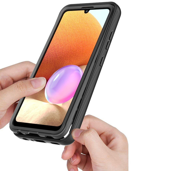 Tok Samsung Galaxy A32 4G (LTE) készülékhez, Shockproof, fóliával, kék