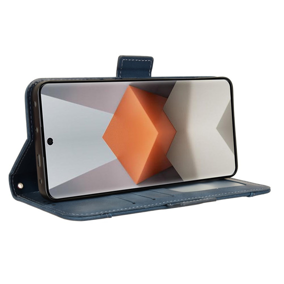 Pattintható tok a Xiaomi Redmi Note 13 Pro+, Card Slot, kék