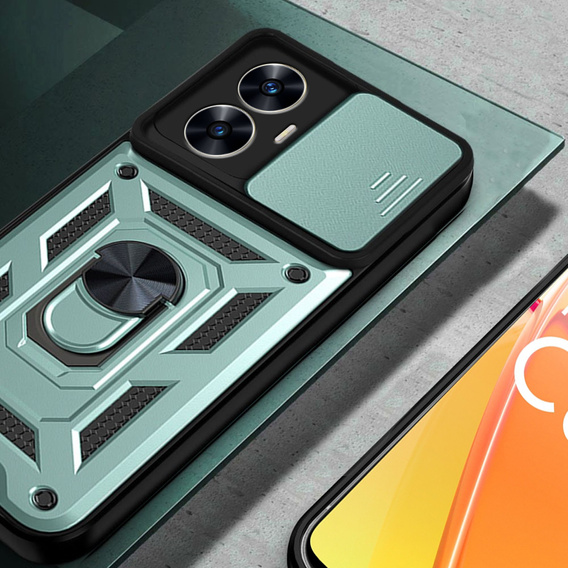 Telefontok a Realme C55, CamShield Slide, zöld
