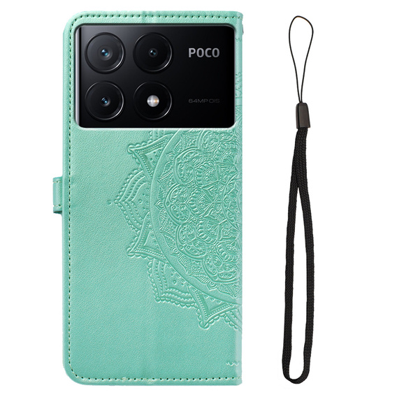 Pattintható tok a Xiaomi Poco X6 Pro 5G, Mandala, rózsaszín rose gold